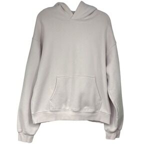 TNA Cozy Fleece Perfect Hoodie Sweatshirt XL Light Pink Aritzia
